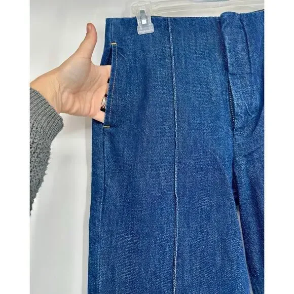 Frame Pintuck Denim Trouser Size 27 - Picture 6 of 10